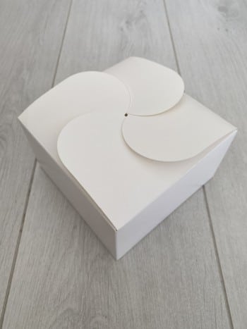 Упаковка под бенто-торт/гамбургер 14*14 см., белая — изображение 3